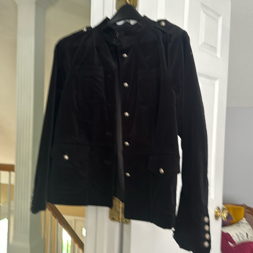 Black velvet jacket